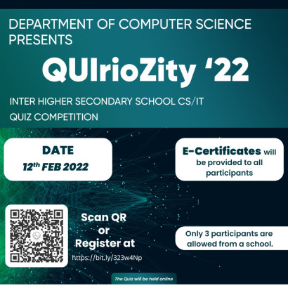 Inter-Higher Secondary School CS/IT Quiz competition “QUIrioZity ’22”