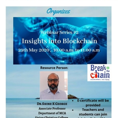 Webinar Series #3 “Insights into Blockchain”