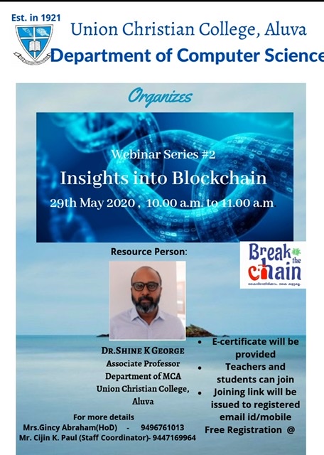 Webinar Series #3 “Insights into Blockchain”