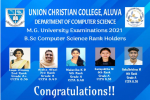 Congratulations to Rank Holders!!!