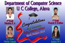 Congratulations!!!! to University Rank Holders – 2019