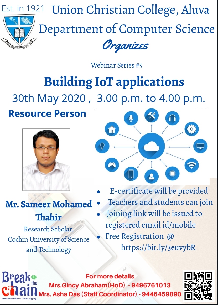 Webinar Series #5 on ” Building IoT applications “