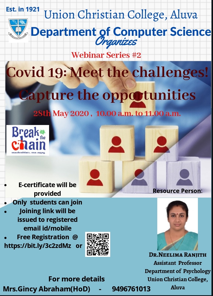 Webinar Series #2 “Covid 19: Meet the challenges! Capture the opportunities”