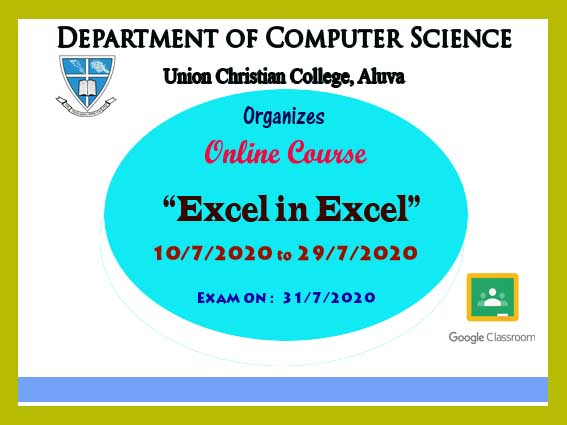 Online course-  “ Excel  in Excel”