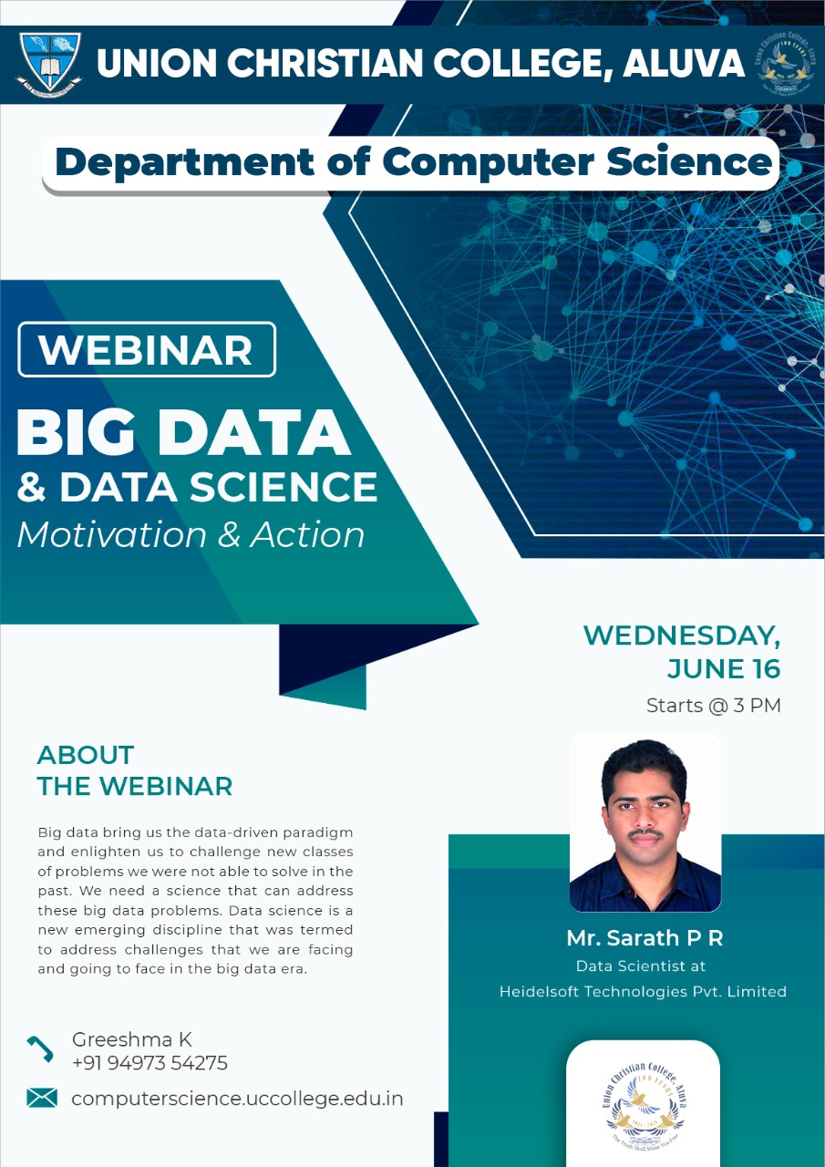 Webinar on Big Data and Data Science.